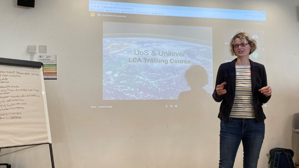 Dr Katy Armstrong teaching on the LCA training course